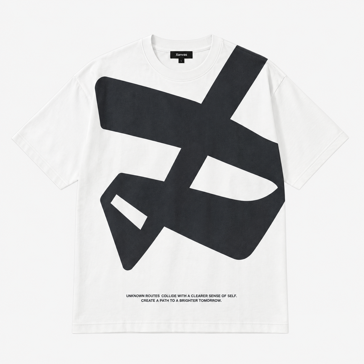 Men’s Graphic T-Shirt & Washed Black Wide-Leg Jeans Set