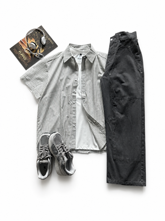 Grey Check 3-Piece Set